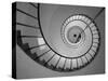 La Paloma, Atlantic Ocean Resort Town, Cabo Santa Maria Lighthouse, Interior Stairs, Uruguay-Walter Bibikow-Stretched Canvas