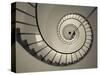 La Paloma, Atlantic Ocean Resort Town, Cabo Santa Maria Lighthouse, Interior Stairs, Uruguay-Walter Bibikow-Stretched Canvas