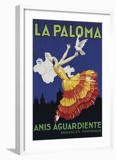 La Paloma-Vintage Poster-Framed Art Print