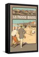 La Panne-Bains, Tennis on Beach-null-Framed Stretched Canvas