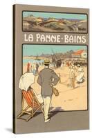 La Panne-Bains, Tennis on Beach-null-Stretched Canvas