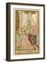 La Papesse - Tarot Card Depicting Pope Joan-null-Framed Art Print