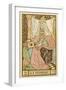 La Papesse - Tarot Card Depicting Pope Joan-null-Framed Art Print