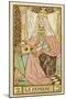 La Papesse - Tarot Card Depicting Pope Joan-null-Mounted Art Print