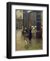 La Parfumerie Viollet, Boulevard Des Capucines-Giuseppe De Nittis-Framed Giclee Print