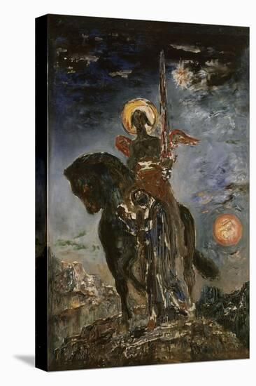 La Parque et l'Ange de la Mort-Gustave Moreau-Stretched Canvas