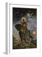 La Parque et l'Ange de la Mort-Gustave Moreau-Framed Giclee Print