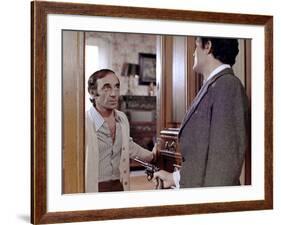 La part des lions by JeanLarriaga with Charles Aznavour, 1971 (photo)-null-Framed Photo