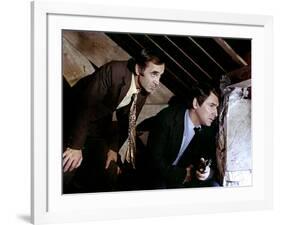 La part des lions by JeanLarriaga with Charles Aznavour and Robert Hosse 1971 (photo)-null-Framed Photo