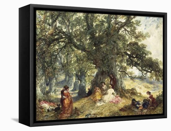 La Partie au Campagne-Alfred Joseph Woolmer-Framed Stretched Canvas