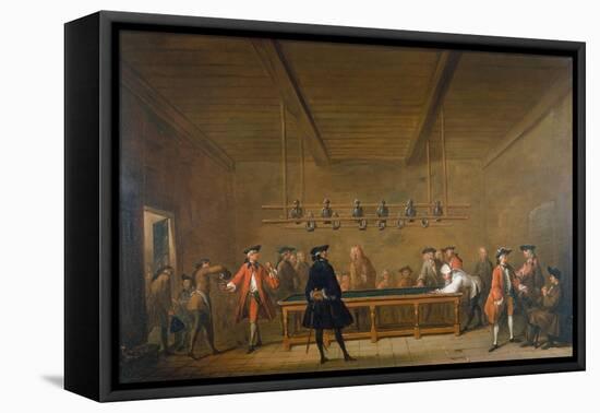 La Partie de billard-Jean-Baptiste Simeon Chardin-Framed Stretched Canvas