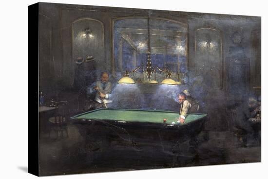 La Partie de billard-Jean Béraud-Stretched Canvas