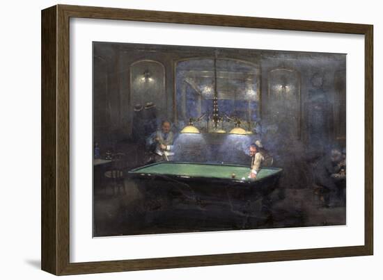 La Partie de billard-Jean Béraud-Framed Giclee Print