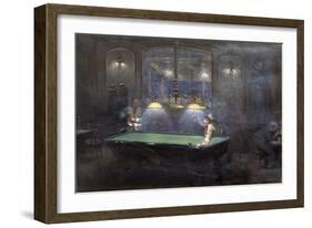 La Partie de billard-Jean Béraud-Framed Giclee Print