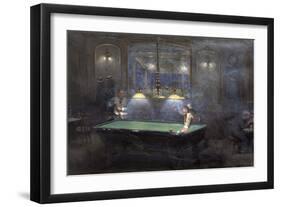 La Partie de billard-Jean Béraud-Framed Giclee Print