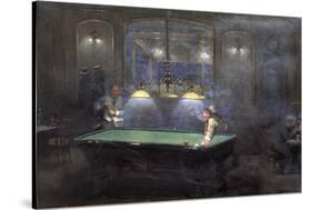 La Partie de billard-Jean Béraud-Stretched Canvas