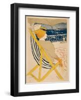 La Passagère Du 54; Promenade En Yacht 1895-Henri de Toulouse-Lautrec-Framed Art Print