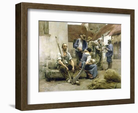 La paye des moissonneurs-Léon Lhermitte-Framed Giclee Print