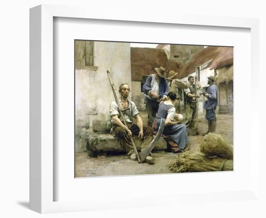 La paye des moissonneurs-Léon Lhermitte-Framed Giclee Print