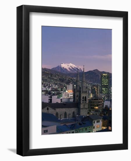 La Paz and Mount Illampu, Bolivia, South America-Charles Bowman-Framed Premium Photographic Print