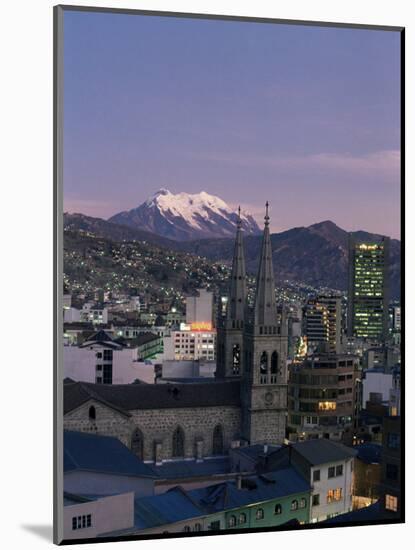 La Paz and Mount Illampu, Bolivia, South America-Charles Bowman-Mounted Photographic Print