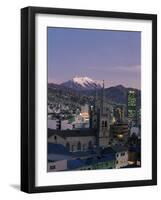 La Paz and Mount Illampu, Bolivia, South America-Charles Bowman-Framed Photographic Print