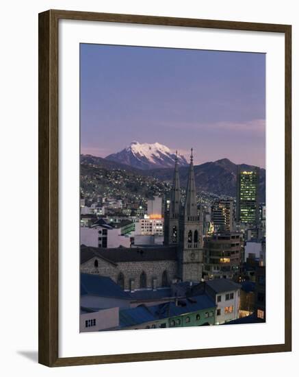 La Paz and Mount Illampu, Bolivia, South America-Charles Bowman-Framed Photographic Print