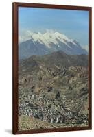 La Paz, Bolivia. Cityscape from El Alto viewpoint in La Paz, Bolivia.-Anthony Asael-Framed Photographic Print