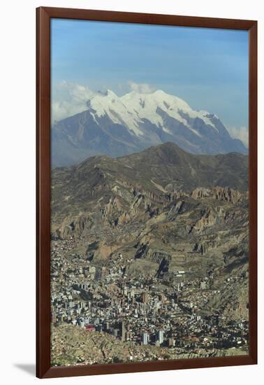 La Paz, Bolivia. Cityscape from El Alto viewpoint in La Paz, Bolivia.-Anthony Asael-Framed Photographic Print