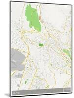 La Paz, Bolivia Map-null-Mounted Poster