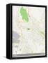 La Paz, Bolivia Map-null-Framed Stretched Canvas
