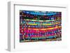 La Paz, Bolivia. Textiles for sale in handicraft market, in La Paz, Bolivia.-Anthony Asael-Framed Photographic Print