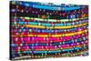 La Paz, Bolivia. Textiles for sale in handicraft market, in La Paz, Bolivia.-Anthony Asael-Stretched Canvas