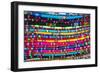 La Paz, Bolivia. Textiles for sale in handicraft market, in La Paz, Bolivia.-Anthony Asael-Framed Photographic Print