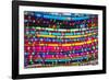 La Paz, Bolivia. Textiles for sale in handicraft market, in La Paz, Bolivia.-Anthony Asael-Framed Photographic Print