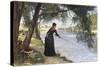 La Pecheuse, 1884-Joseph Caraud-Stretched Canvas