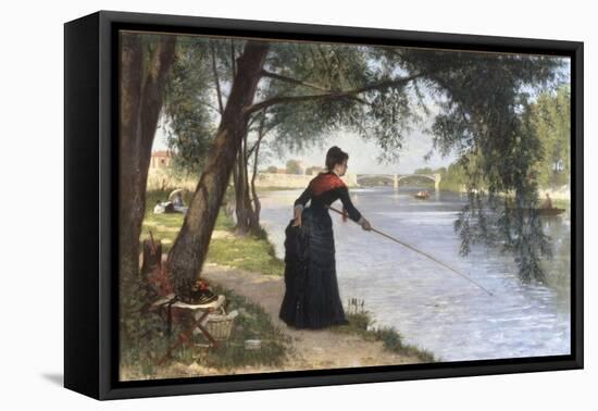 La Pecheuse, 1884-Joseph Caraud-Framed Stretched Canvas