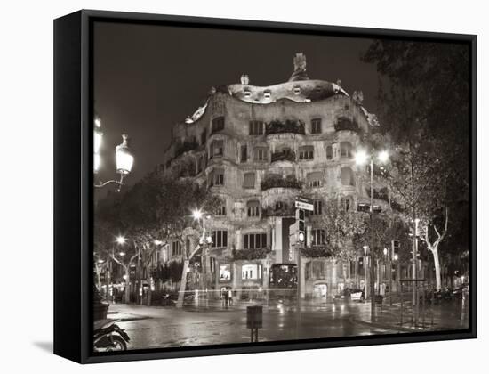 La Pedrera (Casa Mila) by Gaudi, Barcelona, Spain-Jon Arnold-Framed Stretched Canvas