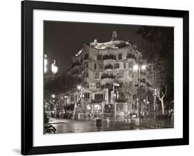 La Pedrera (Casa Mila) by Gaudi, Barcelona, Spain-Jon Arnold-Framed Photographic Print