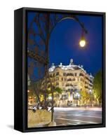 La Pedrera (Casa Mila) by Gaudi, Barcelona, Spain-Jon Arnold-Framed Stretched Canvas