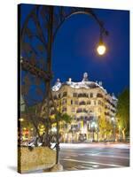 La Pedrera (Casa Mila) by Gaudi, Barcelona, Spain-Jon Arnold-Stretched Canvas