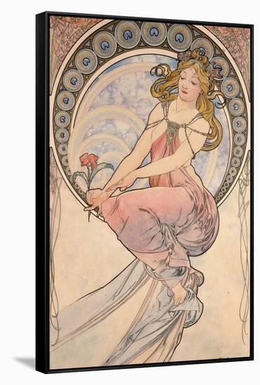 La Peinture, 1898-Alphonse Mucha-Framed Stretched Canvas