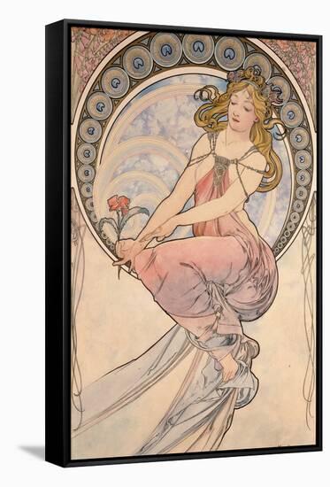 La Peinture, 1898-Alphonse Mucha-Framed Stretched Canvas