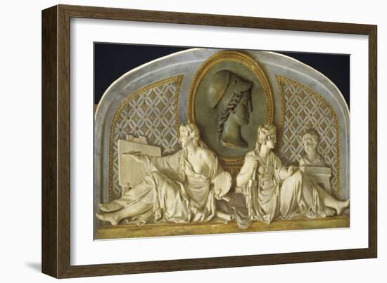 La Peinture et la Sculpture protégées par Minerve-Piat Joseph Sauvage-Framed Giclee Print