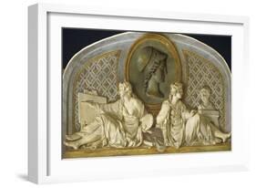 La Peinture et la Sculpture protégées par Minerve-Piat Joseph Sauvage-Framed Giclee Print