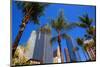 LA-Pershing Square Palm Tress-null-Mounted Art Print