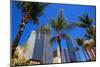 LA-Pershing Square Palm Tress-null-Mounted Art Print