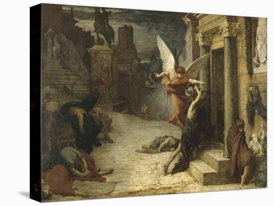 La Peste à Rome-Jules Elie Delaunay-Stretched Canvas