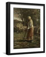 La petite berg?-Jean-François Millet-Framed Giclee Print