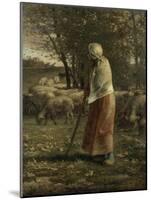 La petite berg?-Jean-François Millet-Mounted Giclee Print